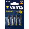 VARTA ENERGY AAA Batterie,  Alkali Va4303-4,  1 Packung = 4 Stück,  Micro