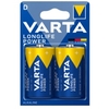 VARTA LONGLIFE POWER Batterie Mono D,  Alkali,  LR20 4008496559237,  1 Packung = 2 Stück,  16500 mAh