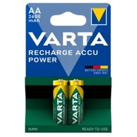 VARTA RECHARGE ACCU POWER vorgeladener Akku Mignon AA,  NiMH,  HR6 4008496745937 ,  1 Packung = 2 Stück,  2600 mAh