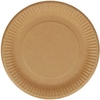 Verive Pappteller,  braun,  Ø 26 cm 80550030,  1 Packung = 50 Stück