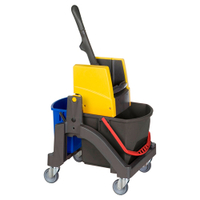 VERMOP Aquva Nasswischwagen,  1 x 17 Liter 10349,  Maße: 50 x 40 x 84 cm,  mit 1 x 6 Liter Eimer