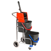 VERMOP Cascade 2 Nasswischwagen,  2 x 17 Liter 10482,  Maße: 71 x 46 x 113 cm