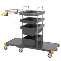 VERMOP Equipe Base 5 Reinigungswagen 1662310,  Maße: B 121 x T 57 x H 108 cm