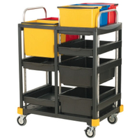 VERMOP Equipe Recycling Reinigungswagen 16688,  Maße: 83 x 55 x 114 cm