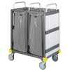 VERMOP Equipe Wäschetransportwagen 2 x 120 l 16636,  Maße: 83 x 57 x 111 cm