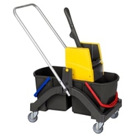 VERMOP Nasswischwagen Aquva 2 x 17 l 1614392,  Abmessung: 104 x 40 x 85 cm (B x T x H)