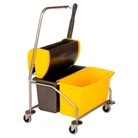 VERMOP Twixter Nasswischwagen,  2 x 20l 10432,  Abmessung: 55 x 65 x 97 cm (B x T x H)