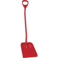 Vikan Ergonomische Schaufel,  1310 mm 56014,  Farbe: rot