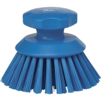 Vikan runde Handbürste,  hart 38853,  Farbe: blau