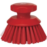 Vikan runde Handbürste,  hart 38854,  Farbe: rot