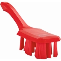 Vikan ULTRA SAFE TECHNOLOGY Handbürste mit kurzem Griff 41794,  Farbe: rot