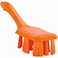 Vikan ULTRA SAFE TECHNOLOGY Handbürste mit kurzem Griff 41797,  Farbe: orange