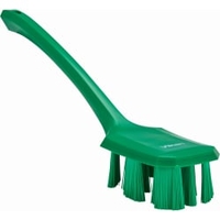 Vikan ULTRA SAFE TECHNOLOGY Handbürste mit langem Griff 41962,  Farbe: grün
