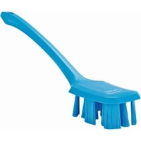 Vikan ULTRA SAFE TECHNOLOGY Handbürste mit langem Griff 41963,  Farbe: blau