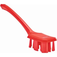 Vikan ULTRA SAFE TECHNOLOGY Handbürste mit langem Griff 41964,  Farbe: rot