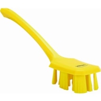 Vikan ULTRA SAFE TECHNOLOGY Handbürste mit langem Griff 41966,  Farbe: gelb