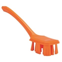 Vikan ULTRA SAFE TECHNOLOGY Handbürste mit langem Griff 41967,  Farbe: orange