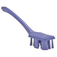 Vikan ULTRA SAFE TECHNOLOGY Handbürste mit langem Griff 41968,  Farbe: lila