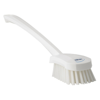 Vikan Waschbürste mit langem Stiel,  medium 41825,  Farbe: weiß