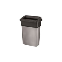 Vileda Abfallbehälter Geo,  55 Liter 141027/141026,  Deckel: offen mit Wandhalterung,  grau