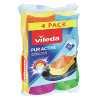 Vileda Colors 4er Topfreiniger 149444,  1 Packung = 4 Stück