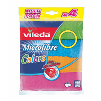 Vileda Colors Microfaser Allzwecktuch 150542 ,  1 Packung = 4 Tücher