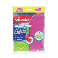 Vileda Colors Microfaser Bodentuch 151285,  1 Packung = 2 Stück