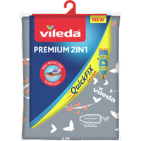 Vileda Premium 2 in 1 Bügeltischbezug 163250,  Maße: 5 x 21 x 36 cm