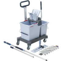 Vileda Prof UltraSpeed Pro Ready-to-Go Doppelfahreimer,  Set 147224,  mit UltraSpeed MicroPlus Mop