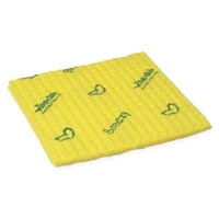 Vileda Professional Breazy Kurzzeittuch,  35 x 35, 5 cm 120130,  1 Packung = 25 Stück,  gelb