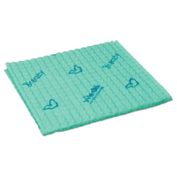 Vileda Professional Breazy Kurzzeittuch,  35 x 35, 5 cm 120131,  1 Packung = 25 Stück,  grün