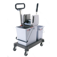 Vileda Professional CombiSpeed Doppelfahreimer 149099,  Maße (L x B x H): 59 x 38 x 86 cm,  mit Vertikalpresse