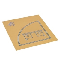 Vileda Professional Lochtuch PVA Perfo,  35 x 40 cm 102479,  mit Piktogramm "Schreibtisch"