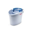 Vileda Professional SuperMop Eimer,  mit Wringer,  10 Liter 162136,  Eimer,  grau - blau