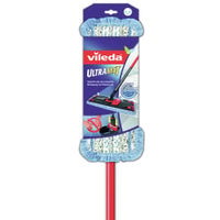 Vileda System UltraMat extra feucht 129050,  1 Packung = 1 Teleskopstiel,  1 Halter und 1 Bezug