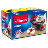 Vileda Turbo EasyWring & Clean Komplett Set,  4-teilig 163430,  4-teiliges Wischmop Set