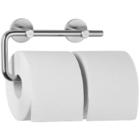 Wagner EWAR Doppel-Toilettenpapierhalter,  AC 252 700 252,  Matt geschliffen,  260 x 110 x 66 mm