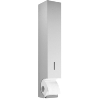 Wagner EWAR Toilettenpapier-Vorratsbehälter WP 168 für 5 Rollen 727 168,  matt geschliffene Optik
