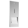 Wagner EWAR Toilettenpapierhalter,  WP 167 728 500,  Matt geschliffene Optik,  verdeckte Reserverolle