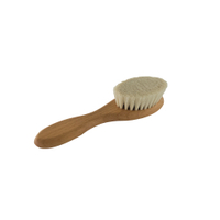 Waldkraft Babyhaarbürste aus Buchenholz,  geölt,  14, 5 x 4 cm 10042 01 35 600,  Holzbürste mit Ziegenhaar Borsten
