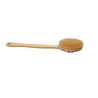 Waldkraft Badebürste aus Buchenholz mit abnehmbaren Stiel,  geölt 10047 01 01 600,  Holzbürste mit Fibre Borsten