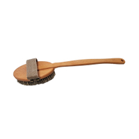 Waldkraft Badebürste aus Buchenholz mit abnehmbaren Stiel,  geölt 10047 01 12 600,  Holzbürste mit Fibre/Rosshaar Borsten