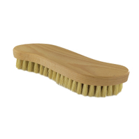 Waldkraft Scheuerbürste aus Buchenholz,  geölt,  S-Form,  21 cm 10082 01 03 600,  Holzbürste mit Union Borsten