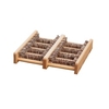 Waldkraft Schuhabstreifer außen,  Buchenholz,  32, 5 x 35 cm 10093 01 03 600,  Holzgestell mit Union Borsten
