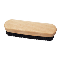 Waldkraft Schuhbürste aus Buchenholz,  geölt,  17, 5 cm 10091 01 31 600,  Holzbürste mit schwarzen Rosshaar Borsten