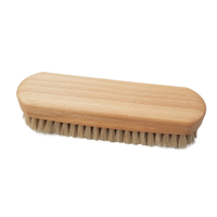Waldkraft Schuhbürste aus Buchenholz,  geölt,  17, 5 cm 10091 01 33 600,  Holzbürste mit hellen Rosshaar Borsten