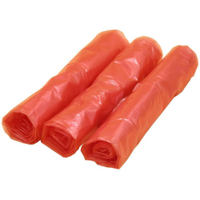 Warmwasserlöslicher Wäschebeutel,  119 l,  60 x 90 cm 1 Beutel,  rot