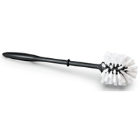 WC Bürste rund aus Kunststoff-Regranulat,  anthrazit 09385302,  1 Stück - Länge: 38 cm