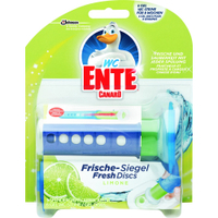 WC-Ente Frische-Siegel 5 in 1 WC-Reiniger 690338,  1 Spender mit 6 Frische Siegeln,  Limone
