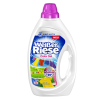 Weißer Riese Color Gel Flüssigwaschmittel,  22 WL WG22C ,  0, 99 Liter - Henkelflasche,  22 Waschladungen